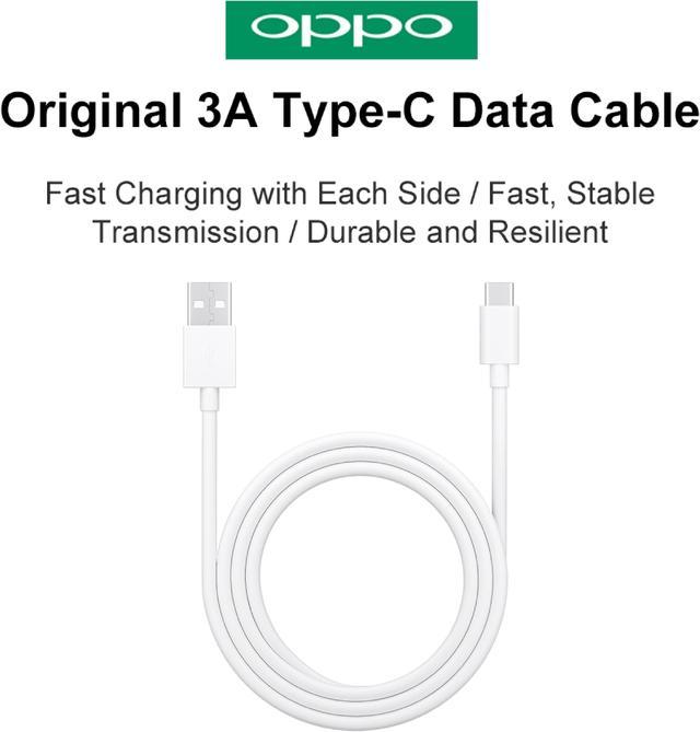 Original OPPO Official VOOC 3A USB-A to USB-C Cable (DL143