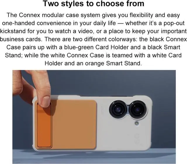 Alt view image 6 of 7 - Original ASUS Official Zenfone 9 Connex Accessories Set (AY2203) - Black