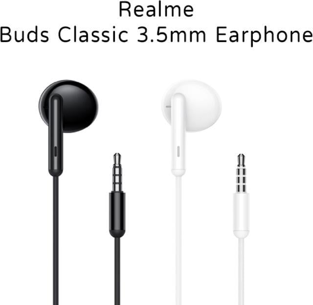 Realme best sale white earphones