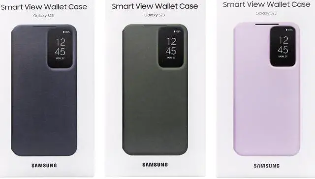 Alt view image 2 of 7 - Original Samsung Official Galaxy S23 S-View Wallet Case (EF-ZS911)