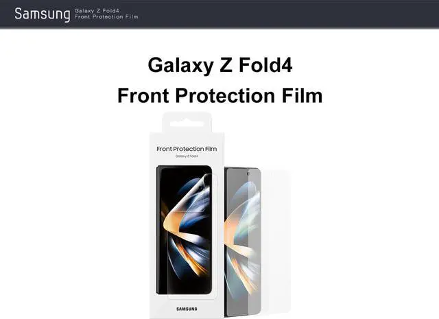 Alt view image 4 of 8 - Original Samsung Official Galaxy Z Fold4 Front Protection Film ( EF-UF93P)