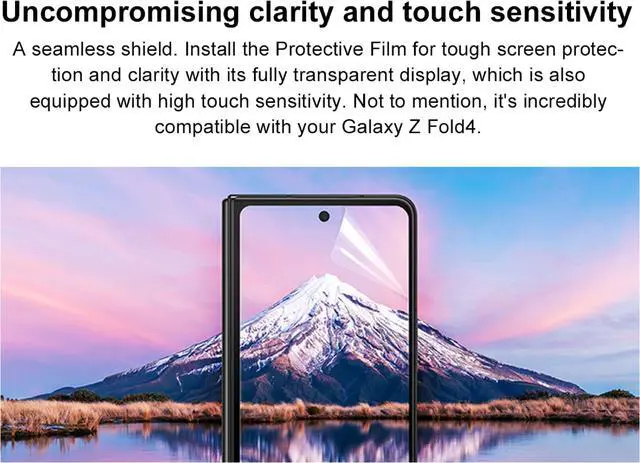 Alt view image 5 of 8 - Original Samsung Official Galaxy Z Fold4 Front Protection Film ( EF-UF93P)