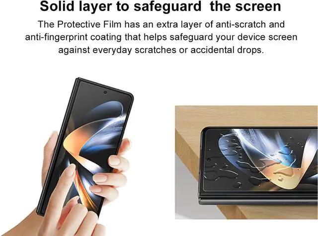 Alt view image 6 of 8 - Original Samsung Official Galaxy Z Fold4 Front Protection Film ( EF-UF93P)