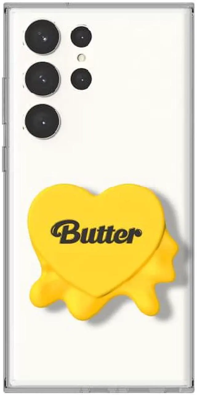 Alt view image 3 of 7 - Original Samsung BTS Butter Silicone Grip Tok for S23 Series ,Yellow / GP-TOS911