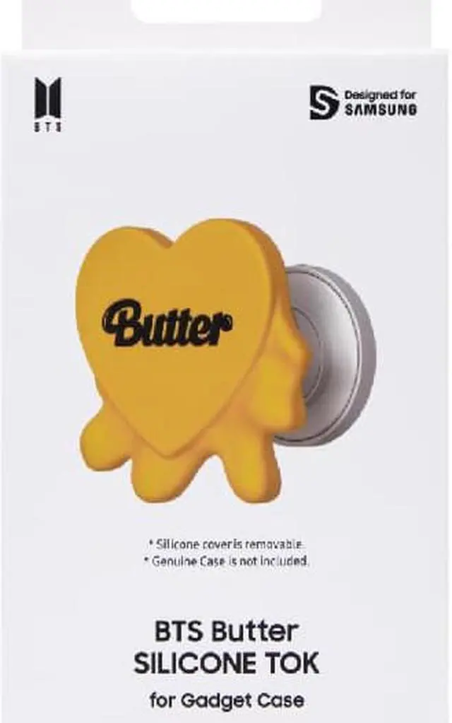 Alt view image 2 of 7 - Original Samsung BTS Butter Silicone Grip Tok for S23 Series ,Yellow / GP-TOS911