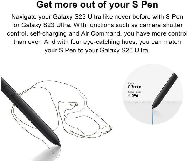 Alt view image 6 of 7 - Original Samsung Official Galaxy S23 Ultra S Pen Stylus (EJ-PS918)