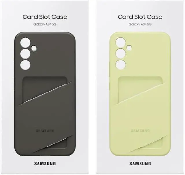 Alt view image 2 of 7 - Original Samsung Official Galaxy A34 5G Card Slot Case (EF-OA346) - Lime