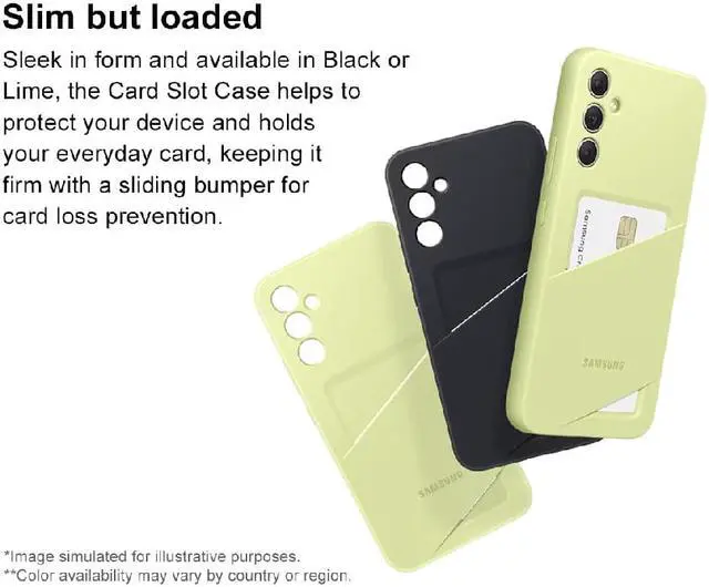 Alt view image 5 of 7 - Original Samsung Official Galaxy A34 5G Card Slot Case (EF-OA346) - Lime