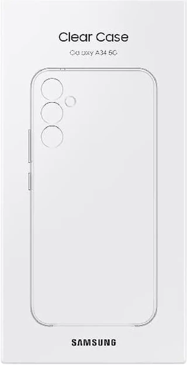 Alt view image 2 of 7 - Original Samsung Official Galaxy A34 5G Clear Case (EF-QA346)