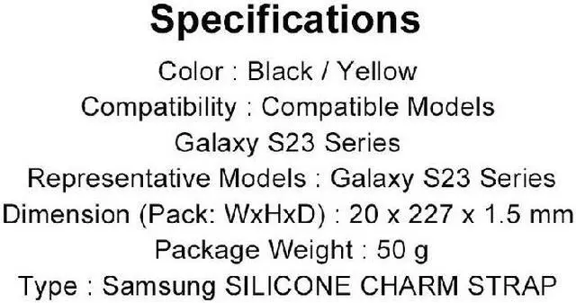 Alt view image 6 of 7 - Original Samsung BTS Silicone Charm Strap for S23 Series Grip Case (GP-TOS911)