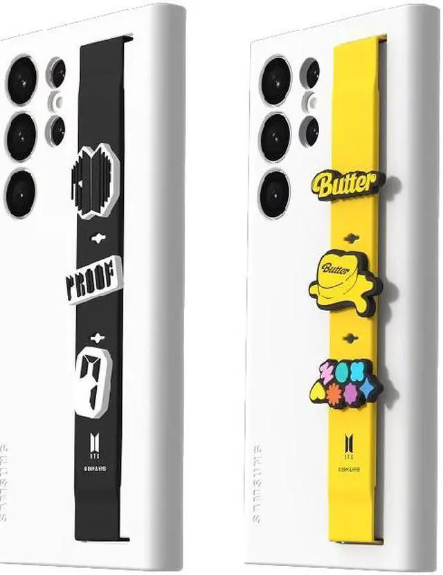 Alt view image 3 of 7 - Original Samsung BTS Silicone Charm Strap for S23 Series Grip Case (GP-TOS911)