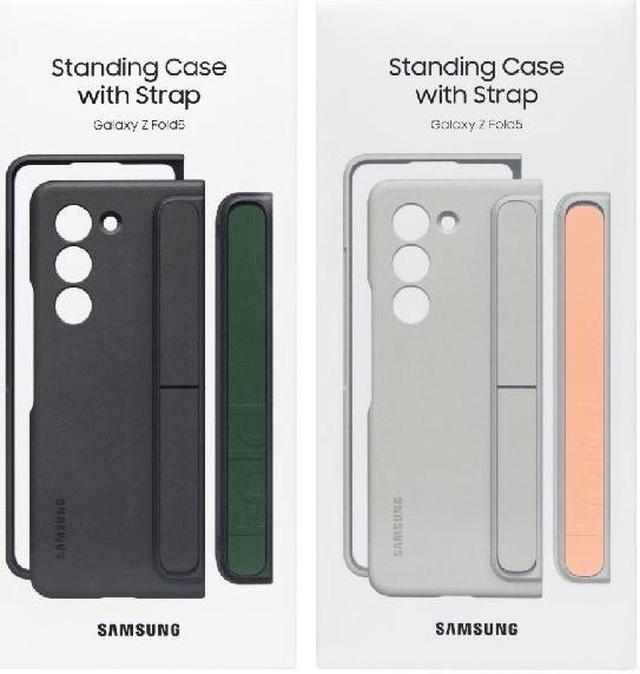 Funda Samsung Galaxy Z Fold 5 Standing Case With Strap EF-MF946CUEGWW - Sand