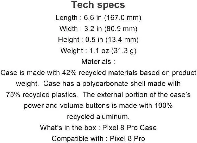 Alt view image 7 of 16 - Original Google Official Pixel 8 Pro Case