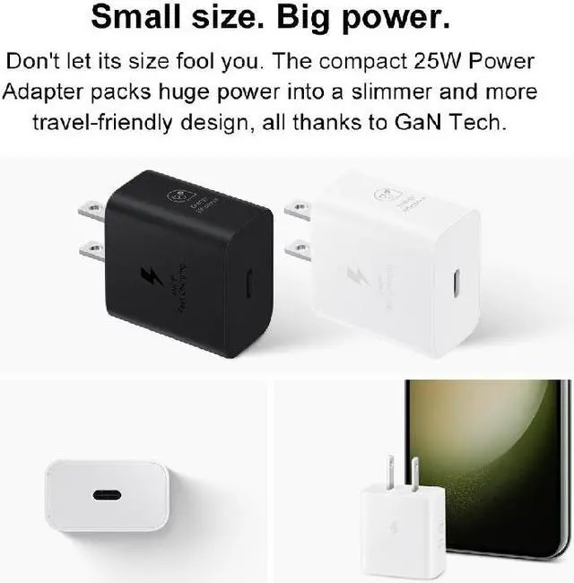 Alt view image 6 of 7 - Original Samsung EP-T2510 Official 25W PD Power Adapter (New) - White