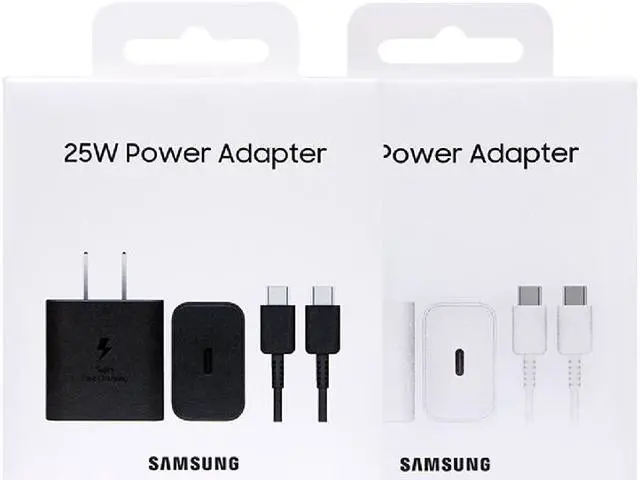 Alt view image 2 of 7 - Original Samsung for S25 Series T2510 25W PD Power Adapter with USB C Cable White