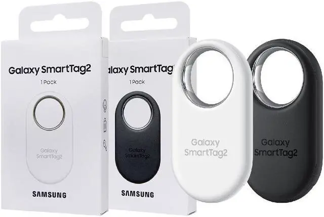 Alt view image 2 of 7 - Original Samsung Official Galaxy SmartTag2, Bluetooth Tracker, 1 Pack (EI-T5600) - White