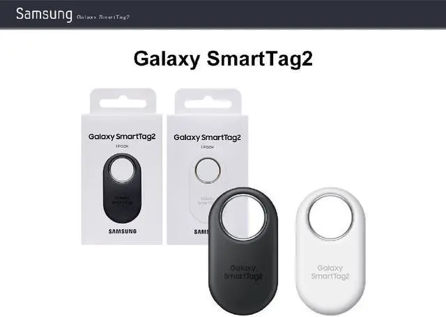 Alt view image 4 of 7 - Original Samsung Official Galaxy SmartTag2, Bluetooth Tracker, 1 Pack (EI-T5600) - White