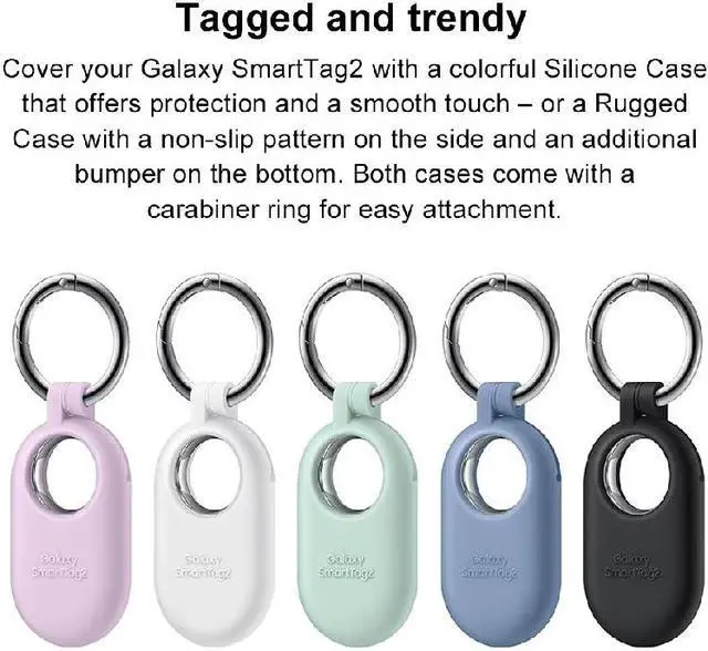 Alt view image 7 of 7 - Original Samsung Official Galaxy SmartTag2, Bluetooth Tracker, 1 Pack (EI-T5600) - White