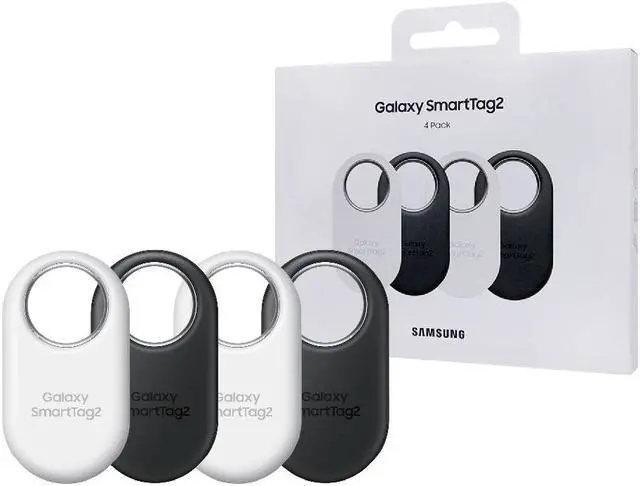 Main image of Original Samsung Official Galaxy SmartTag2, Bluetooth Tracker, 4 Pack (EI-T5600K)