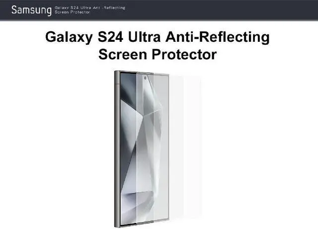 Alt view image 4 of 7 - Original Samsung Galaxy S24 Ultra Anti-Reflecting Screen Protector (EF-US928)