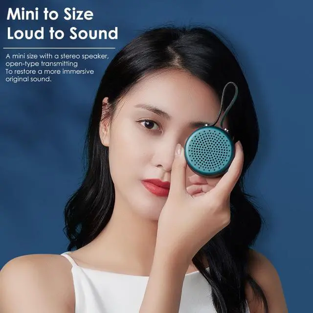 Alt view image 2 of 7 - Bluetooth Speakers,Portable Wireless Speaker with Stereo Sound, TWS, speakers Bluetooth wireless, IPX6 Waterproof Shower Speaker, Built in Mic,Mini Outdoor Portable Speaker for Party Beach Camping