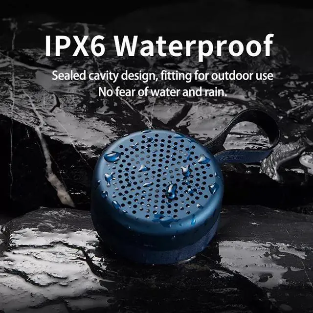 Alt view image 5 of 7 - Bluetooth Speakers,Portable Wireless Speaker with Stereo Sound, TWS, speakers Bluetooth wireless, IPX6 Waterproof Shower Speaker, Built in Mic,Mini Outdoor Portable Speaker for Party Beach Camping