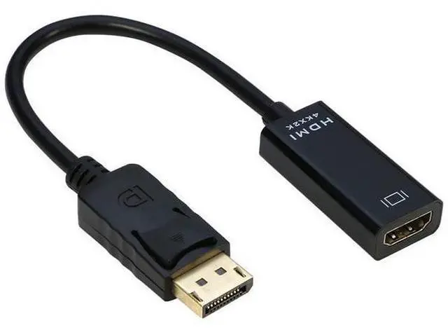 Alt view image 3 of 7 - DIXSG 4K Displayport to HDMI Adapter Cable (3Pack),iXever DP Display Port to HDMI Male to Female Converter Adapter Gold-Plated Cord Compatible for Lenovo Dell HP