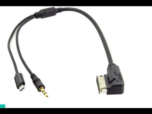 Main image of Media In AMI MDI to Stereo 3.5mm Audio & USB-C Aux Adapter Cable for Car VW AUDI 2014 A4 A6 Q5 Q7