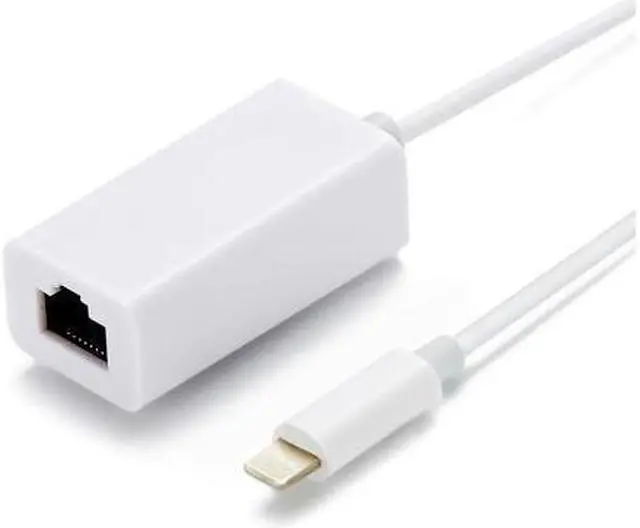 Main image of DIXSG Lightning to Ethernet Adapter RJ45 Wired LAN High Speed Network Connector Overseas Travel for iPhone iPad,RJ45 to Lightning to Ethernet Adapter For iPhone/iPad Ethernet Adapter Cable Connect the