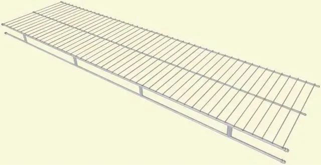 Alt view image 4 of 6 - ClosetMaid 1361 Shelf and Rod Wire Shelf, 6-Feet X 12-Inch, White