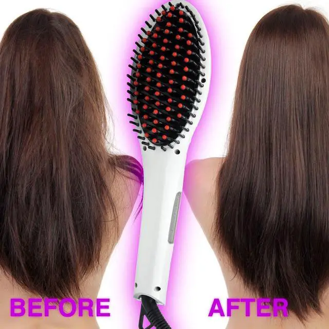 Alt view image 6 of 6 - Seen On TV Quick N Straight Women's Electric Hair Brushes Ultra Ion Ceramic Straightening Brush