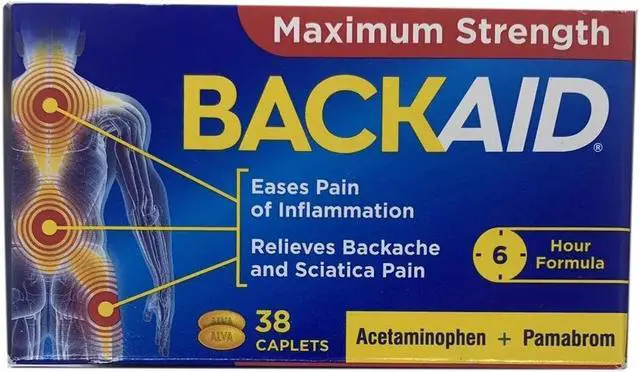 Main image of Backaid Max Maximum Strength Backache Leg Pain Relief 38 CT
