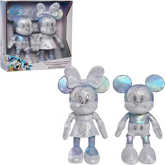 Alt view image 2 of 4 - Disney 100 Years of Wonder Mickey Mouse & Minnie Mouse Collector Set Kids Plush Toy