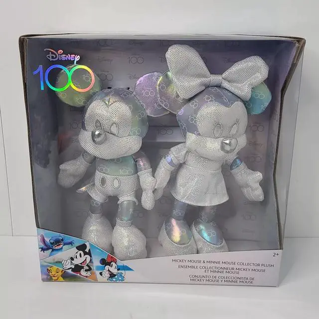 Alt view image 3 of 4 - Disney 100 Years of Wonder Mickey Mouse & Minnie Mouse Collector Set Kids Plush Toy