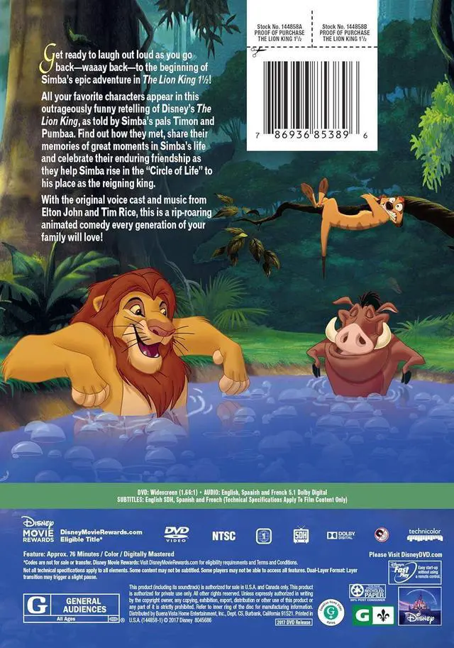 Alt view image 4 of 6 - Disney The Lion King 1 1/2