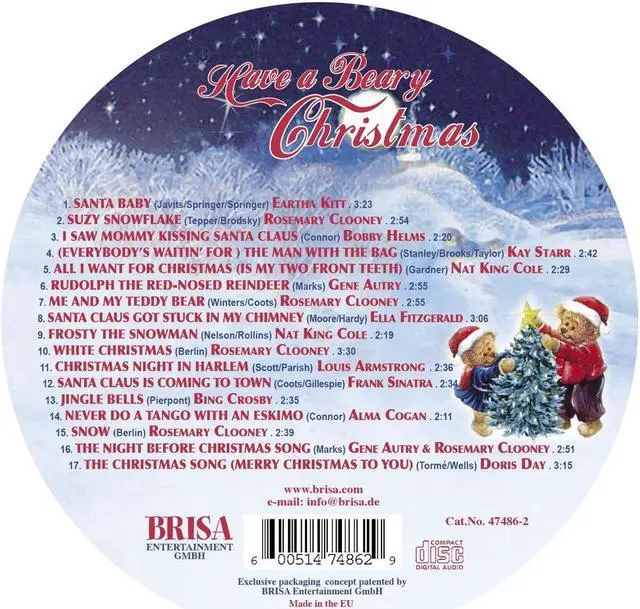 Alt view image 6 of 6 - Various Artist Have A Beary Christmas - (CD, Tin Case, Christmas Songs)