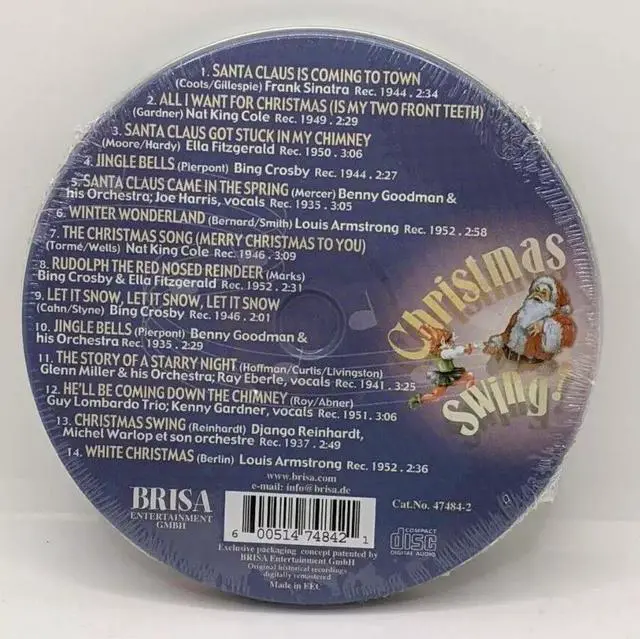 Alt view image 4 of 5 - Various Artists Christmas Swing - (Christmas Music CD, Swing and Jazz Holiday Song Collection)