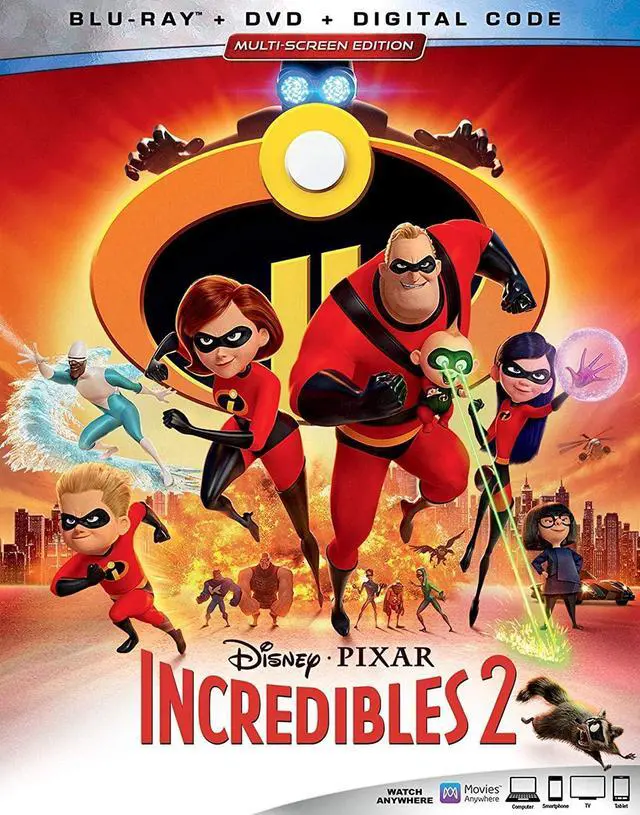 Alt view image 3 of 6 - Disney INCREDIBLES2 US/EC/BD2/SD1/BD [blu_ray] [2018]