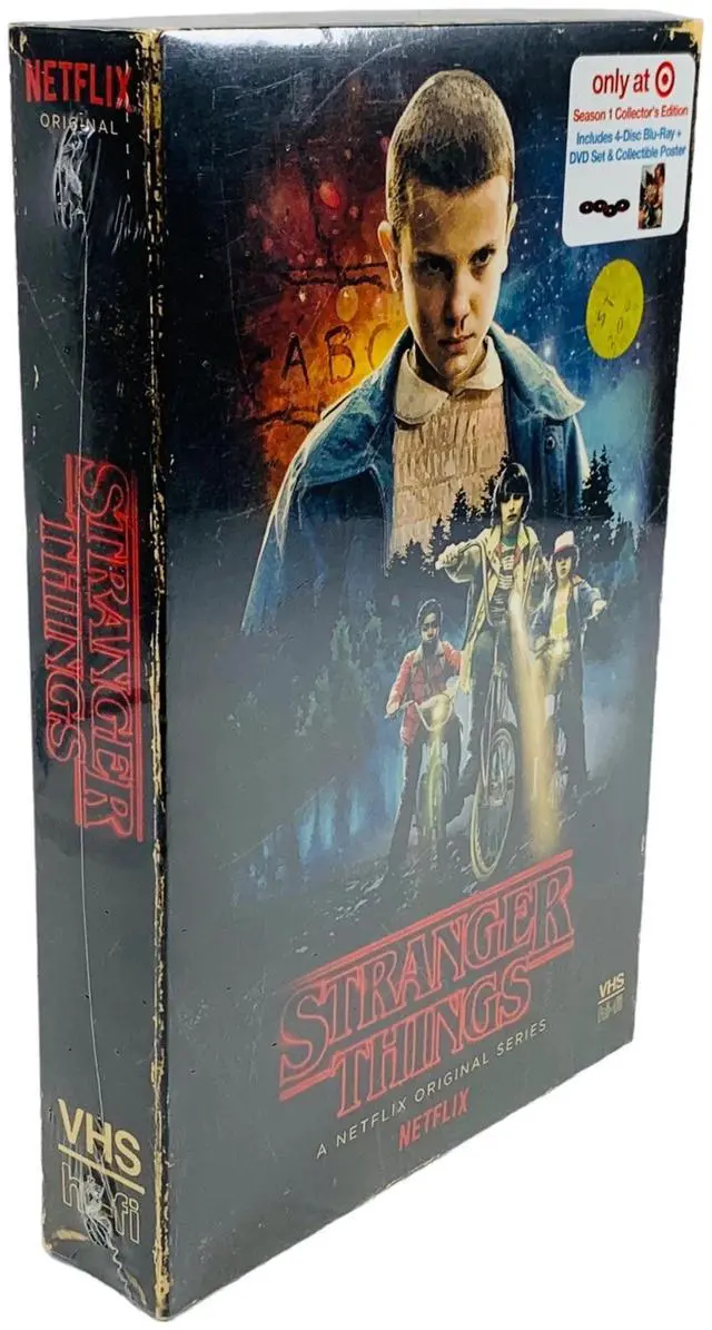 Alt view image 2 of 4 - Sony Pictures Home Entertainment Stranger Things Season 1 Target Exclusive Collectors Edition Blu-Ray DVD Set with Retro VHS-Style Packaging and Bonus Poster