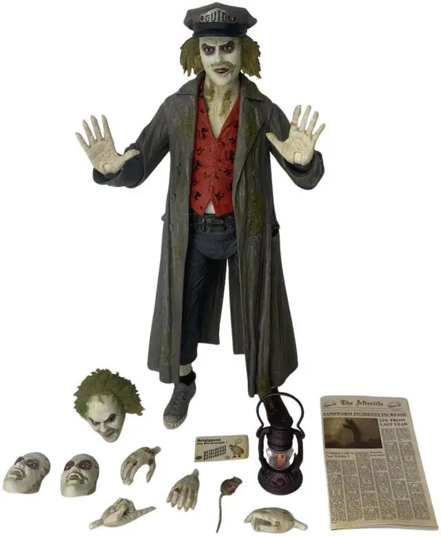 Alt view image 2 of 6 - NECA Beetlejuice 1988 Tour Guide Action Figure Ultimate Edition with Accessories
