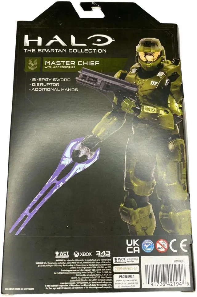 Alt view image 4 of 7 - Jazwares Halo Spartan Collection Series 4 Master Chief with Energy Sword 6 Inch Figure