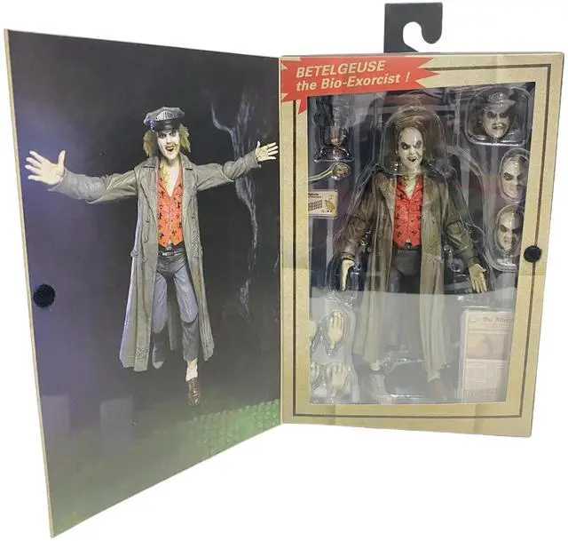 Alt view image 3 of 6 - NECA Beetlejuice 1988 Tour Guide Action Figure Ultimate Edition with Accessories