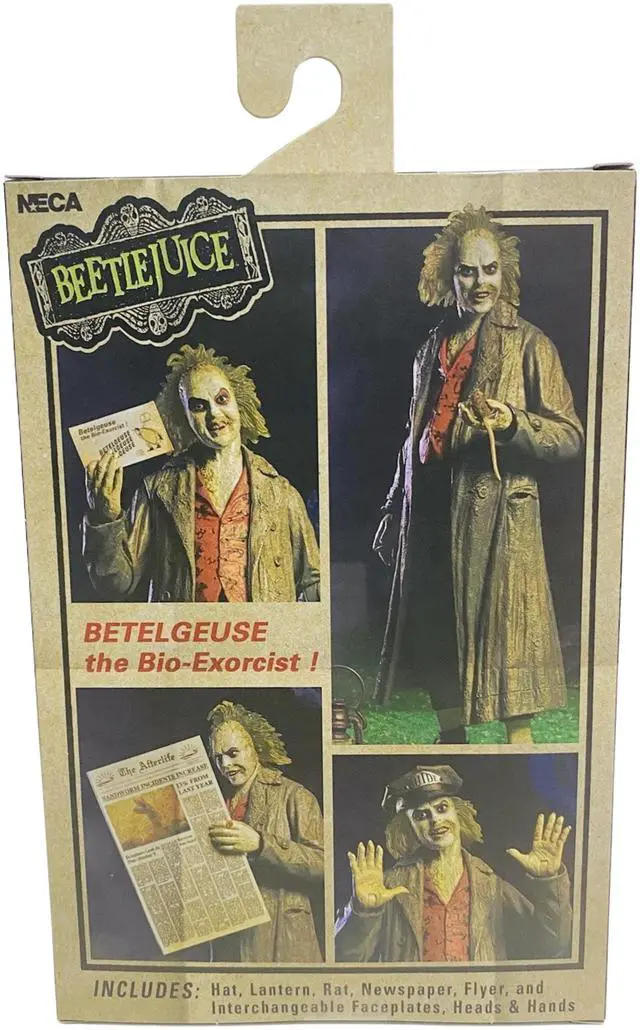 Alt view image 5 of 6 - NECA Beetlejuice 1988 Tour Guide Action Figure Ultimate Edition with Accessories