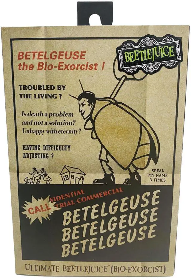 Alt view image 6 of 6 - NECA Beetlejuice 1988 Tour Guide Action Figure Ultimate Edition with Accessories