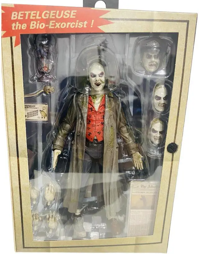 Alt view image 4 of 6 - NECA Beetlejuice 1988 Tour Guide Action Figure Ultimate Edition with Accessories