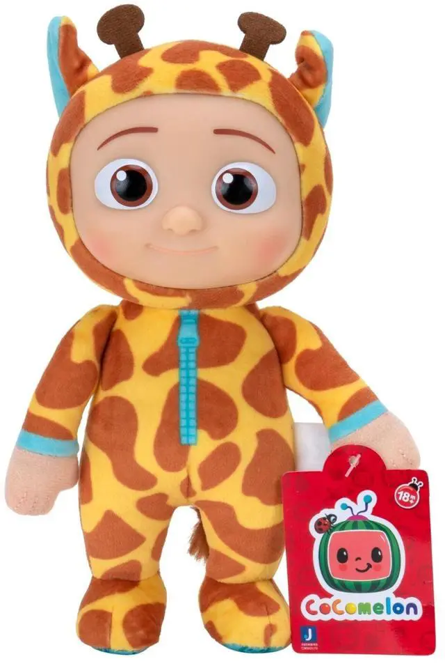 Alt view image 5 of 5 - Jazwares Cocomelon Animal Plush Toys Set of 3 Lion Monkey Giraffe JJ Dolls Soft 8" New