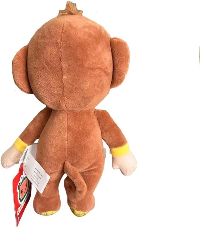 Alt view image 2 of 5 - Jazwares Cocomelon JJ Monkey Plush Doll 8-Inch Soft Stuffed Animal Toy Gift