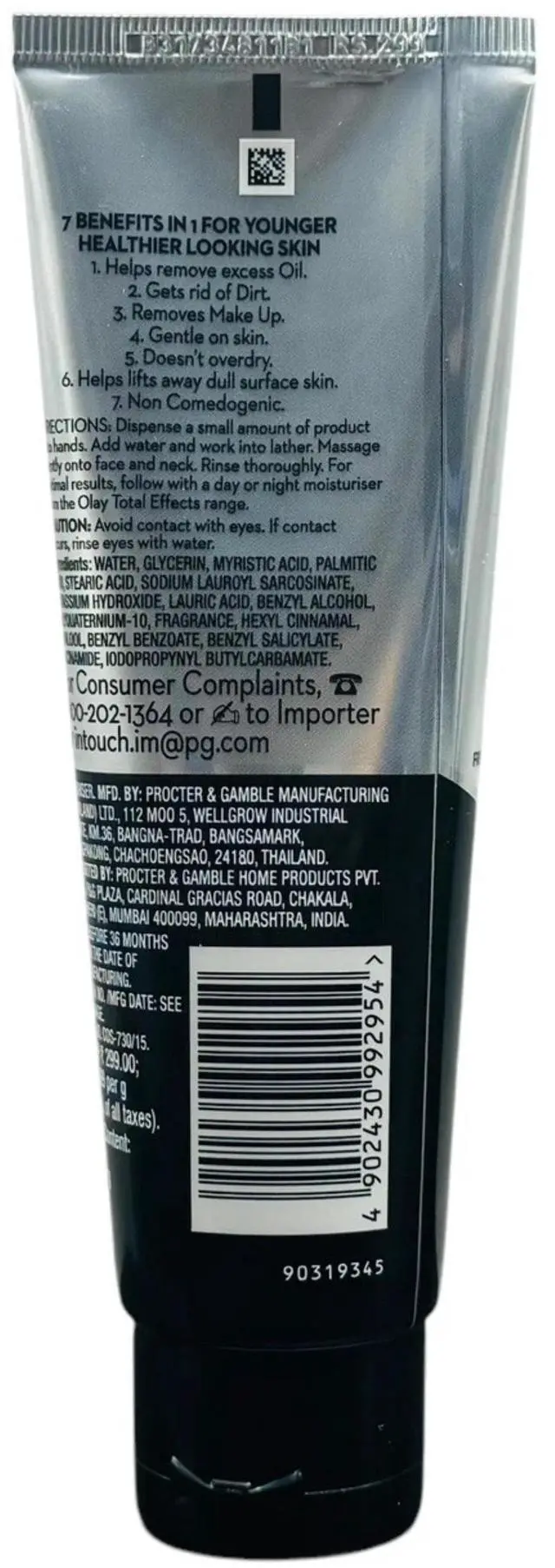 Alt view image 6 of 6 - Olay Total Effects 7 in One Foaming Cleanser Gentle Daily Face Wash 100g