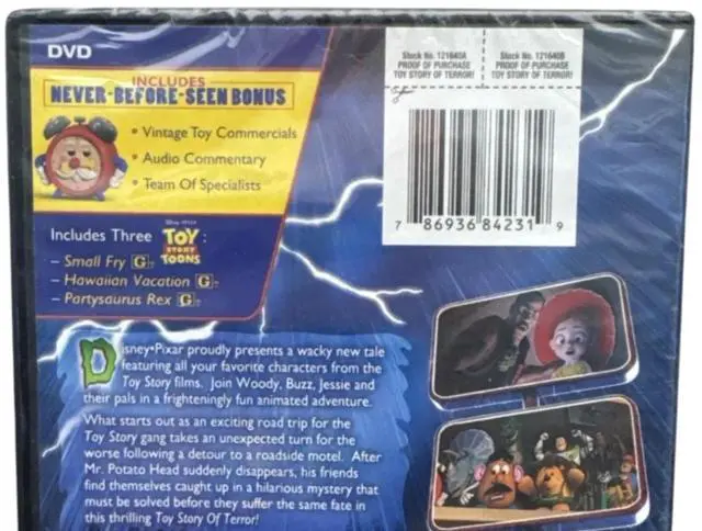 Alt view image 3 of 4 - Disney Pixar Toy Story of Terror DVD | Animated Short Film with Bonus Features & 3 Toy Story Toons | Family Comedy Adventure