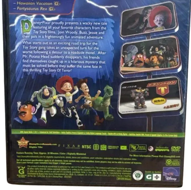 Alt view image 4 of 4 - Disney Pixar Toy Story of Terror DVD | Animated Short Film with Bonus Features & 3 Toy Story Toons | Family Comedy Adventure